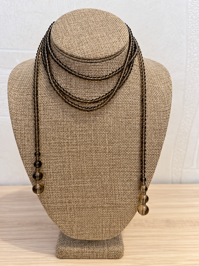 Grey Stone Multi Adjustable Necklace
