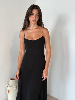 Strappy Ruffle Maxi Dress
