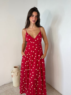 Polka Maxi Dress