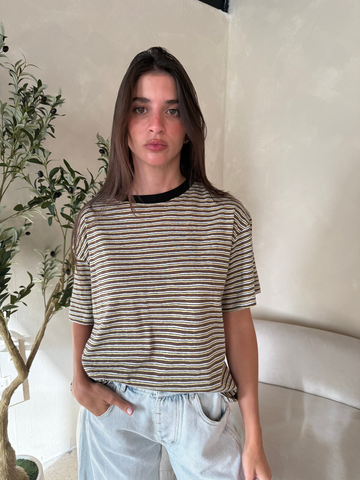 Pia Stripe Tee