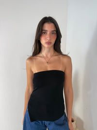 Asymmetrical Hem Tube Top