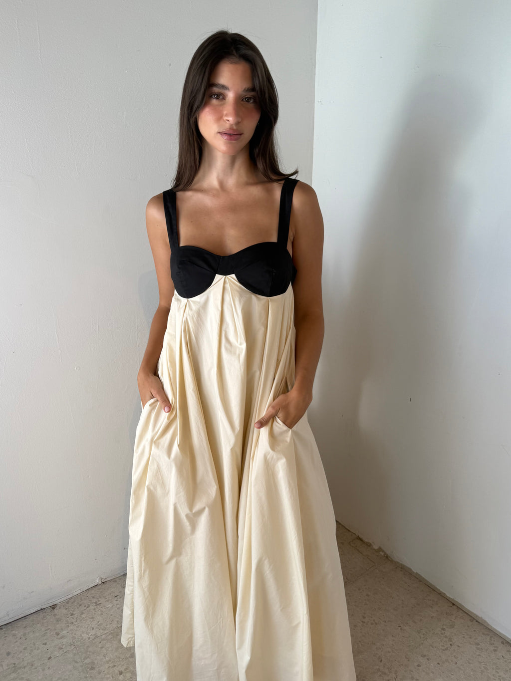 Two Tone Maxi Dress