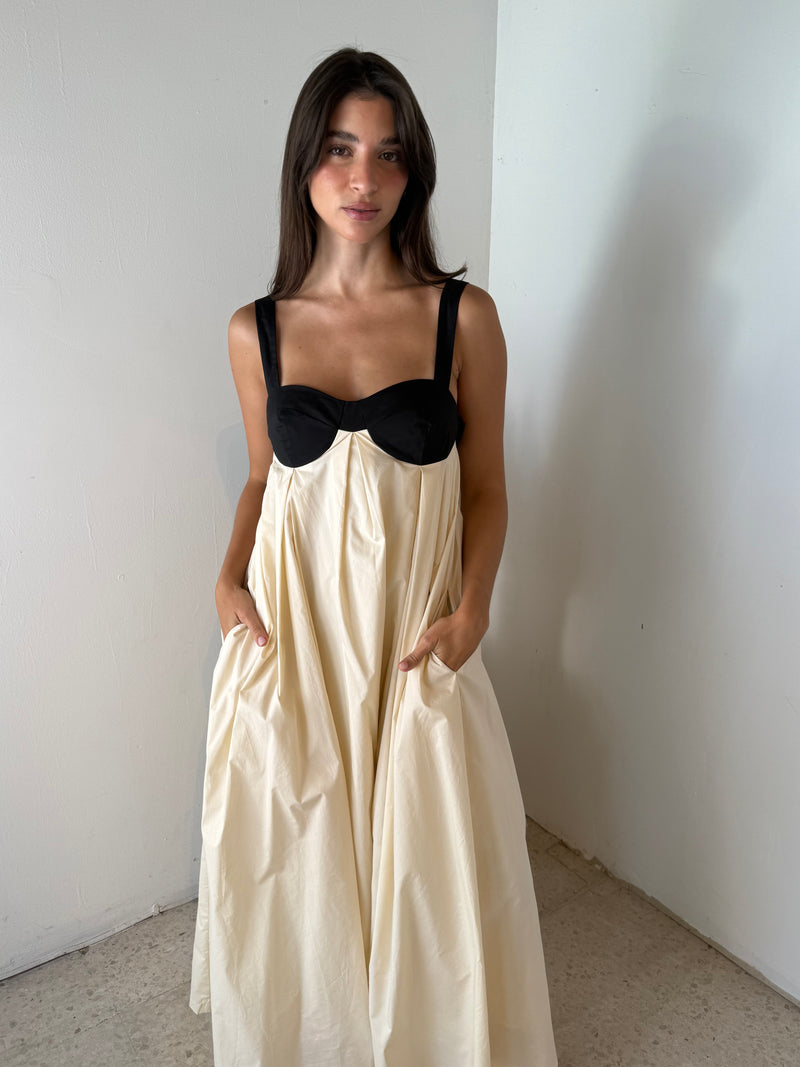 Two Tone Maxi Dress