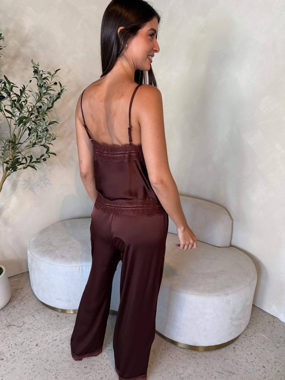 Choco Satin Set