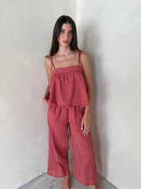 Stripe Top & Pant Set