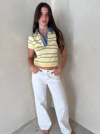 Wide White Jeans