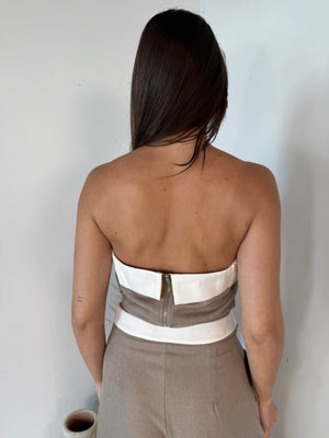 Taupe White Border Set