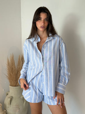 Pin Stripe Top & Short Set