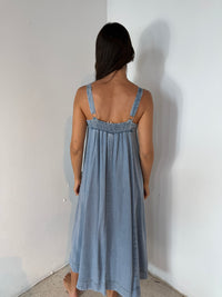 Denim Stitch Detail Dress