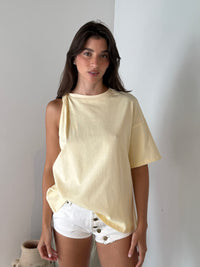 Denim Mini Shorts with Button Detail