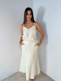 Striped Cami & Skirt Set