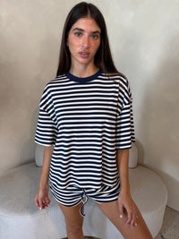 Stripe SS Tee & Short Set