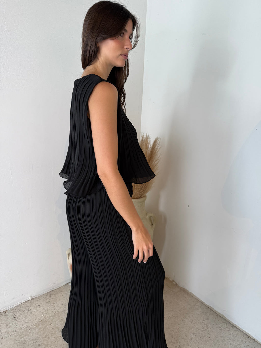 Pleated Top & Pant Set
