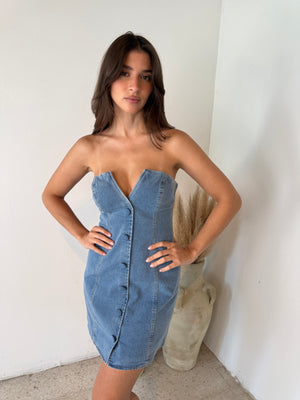 Denim Tube Dress