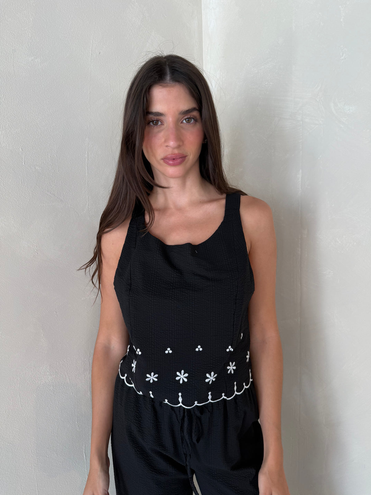 Black Embroidered Set