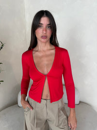 LS Open Button Top