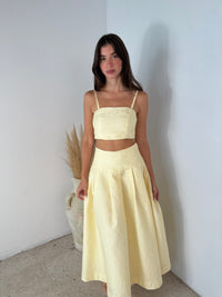 Bonding Lace Crop Top And Midi Skirt Set