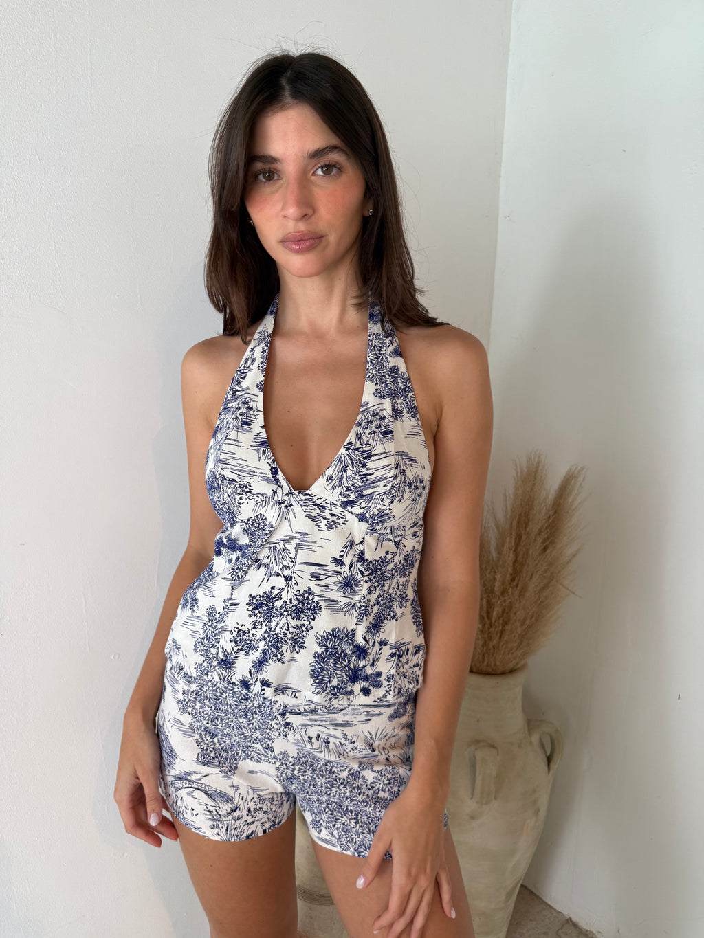Printed Halter Top & Short Set