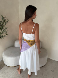 Scarf Tie Midi Dress