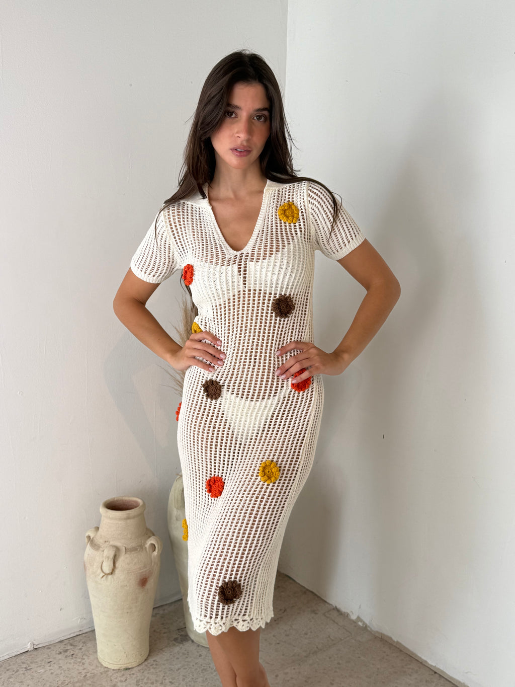 Floral Crochet Cover Up