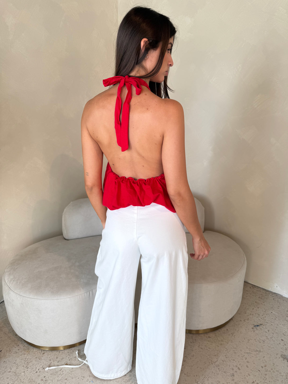 Balloon Drawstring Jeans