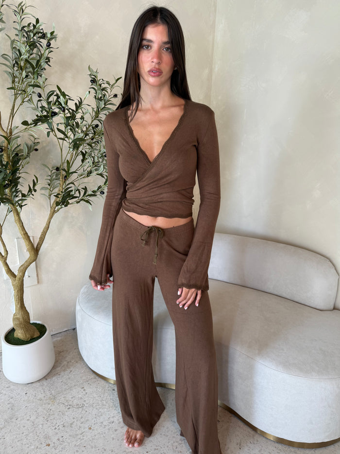 Wrap LS Top & Pant Set