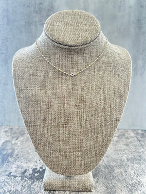 White Beaded Evil Eye Necklace