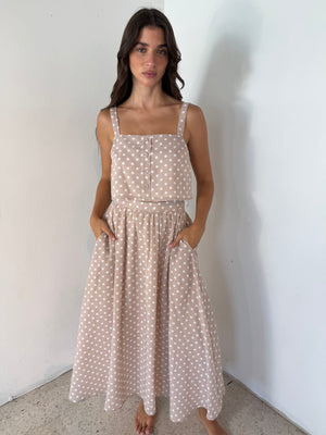 Polka Dot Top & Skirt Set