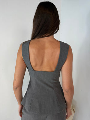 Square Neck Top & Short Set