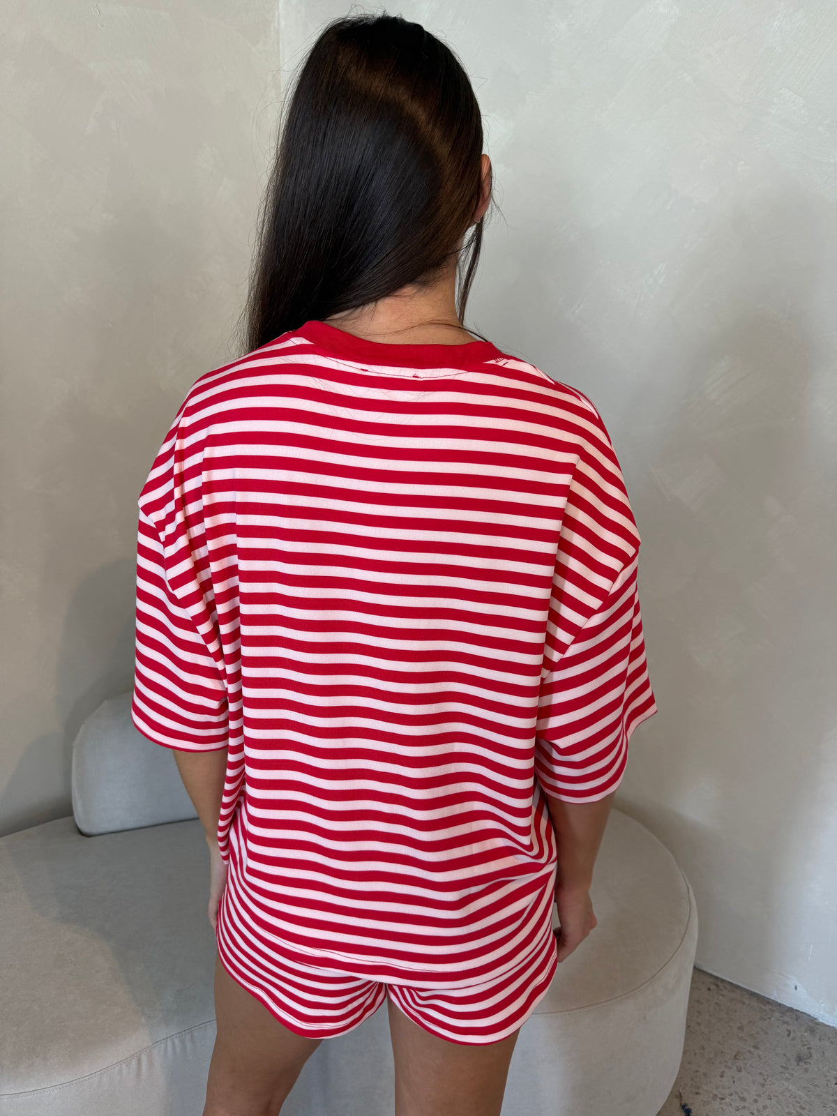 Stripe SS Tee & Short Set