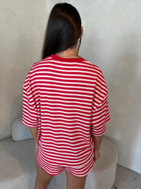 Stripe SS Tee & Short Set
