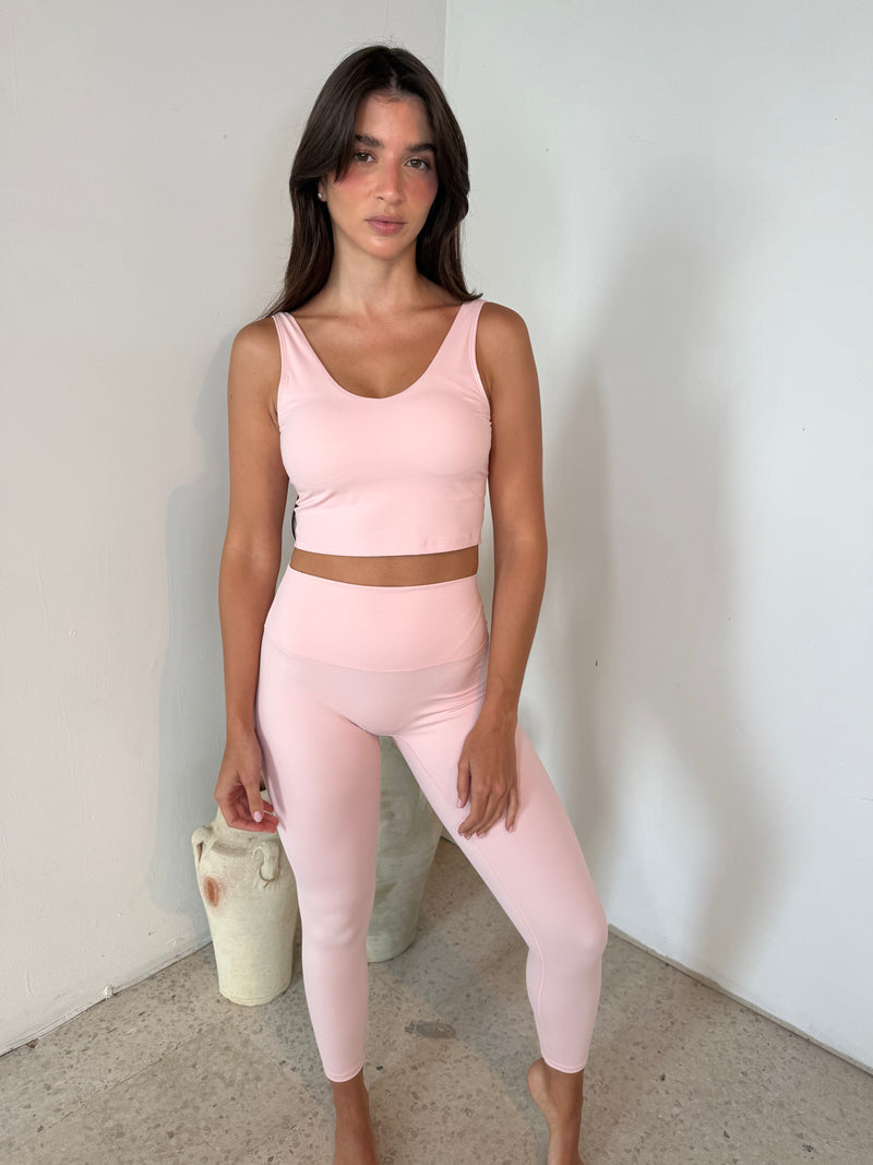 Ballet Pink Performance Tank & Legging Set