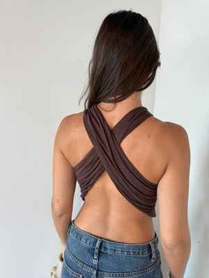 Choco Open Back Top