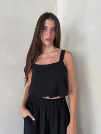 Black Bubble Top & Pant Set