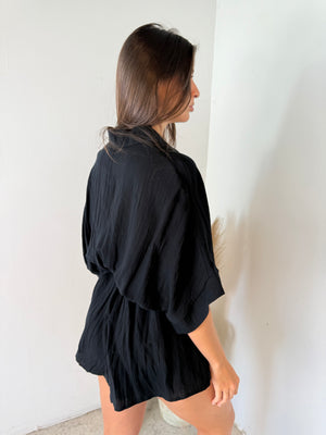 Black Everyday Romper