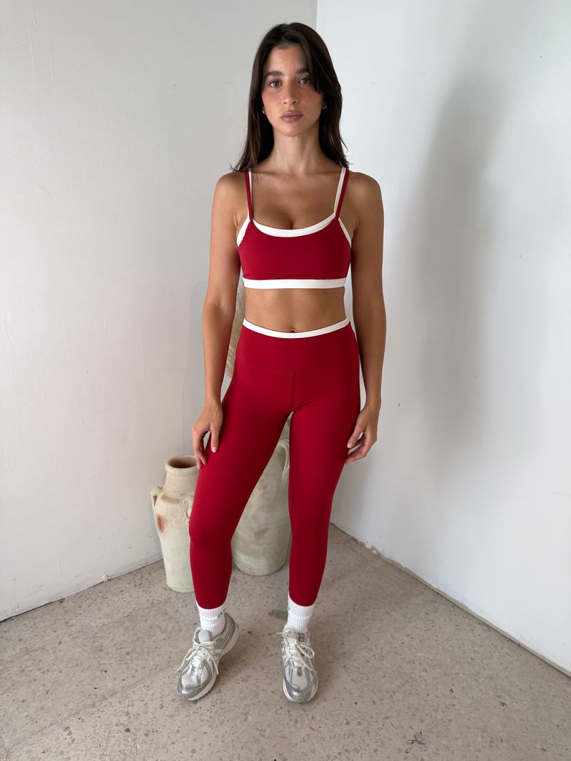 Layered Bra Top & Legging Set