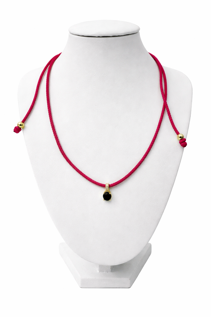 Adjustable Gem Necklace