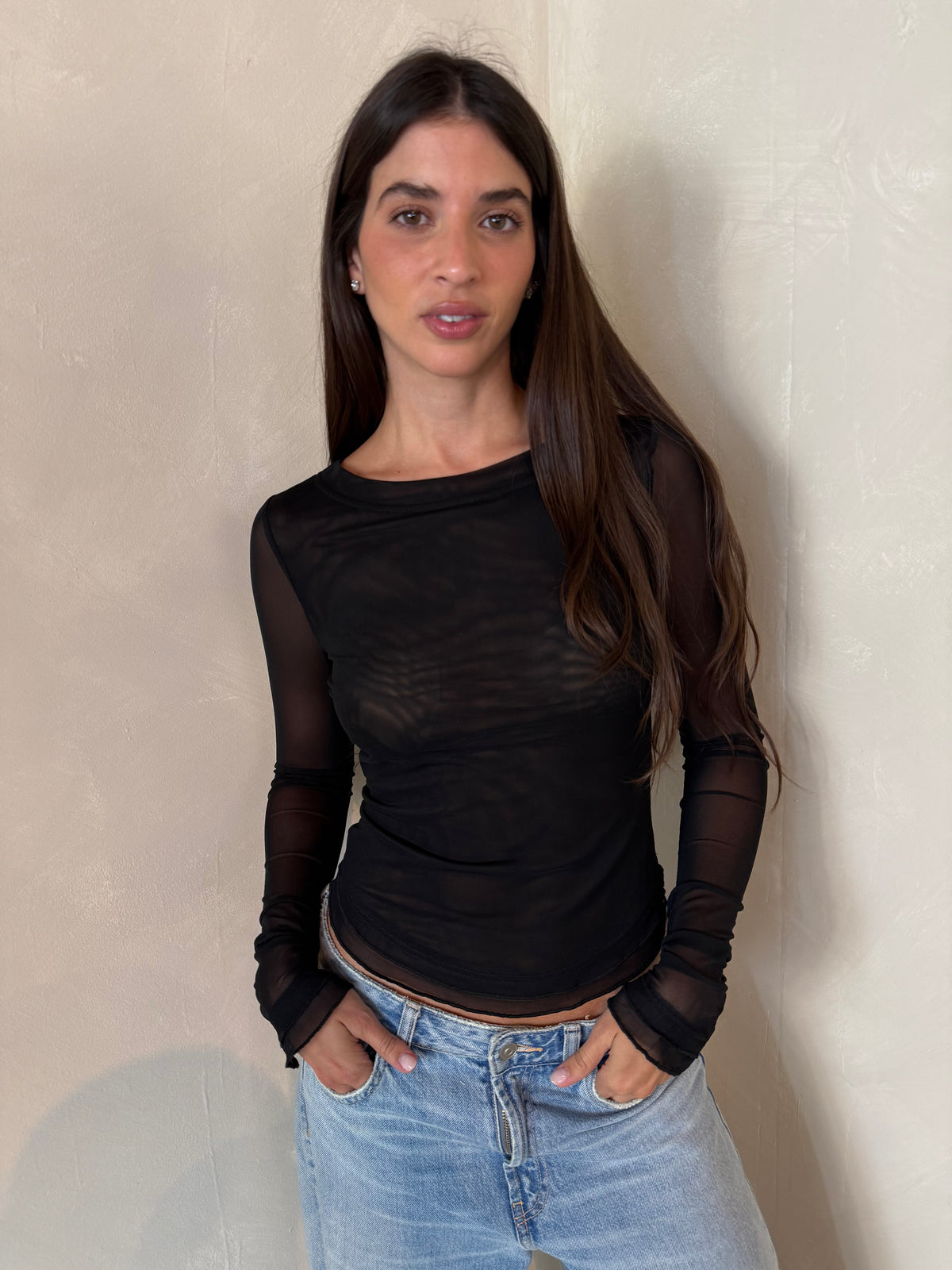 Mesh LS Top