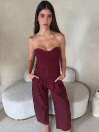 Corset Top & Barrel Pant Set