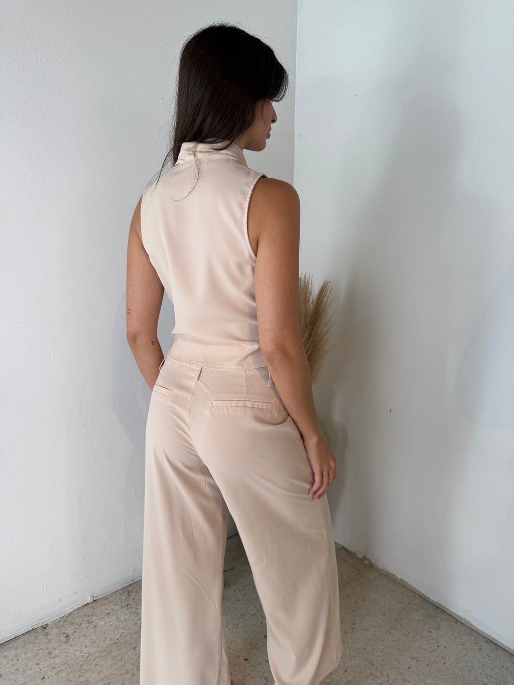 Satin Beige Set