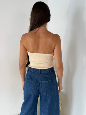 Ribbed Sweetheart Tube Top