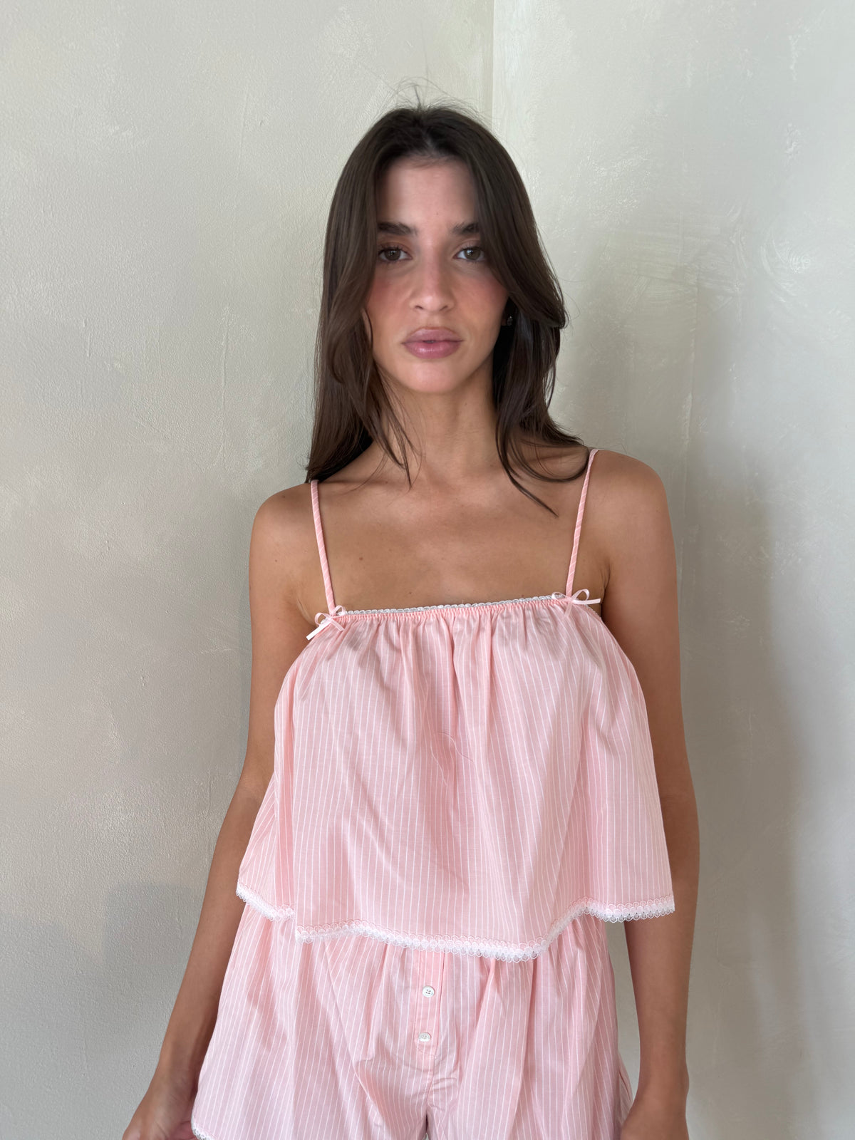 Peach Striped Set