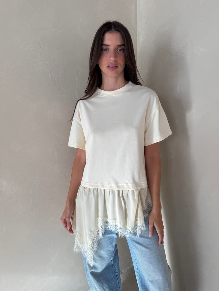 Lace Trim Tshirt