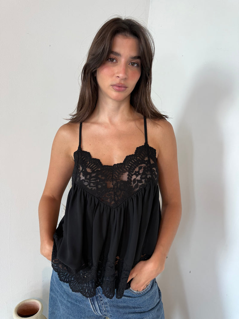Lace Strappy Top
