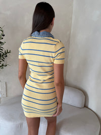 SS Denim Collar Dress