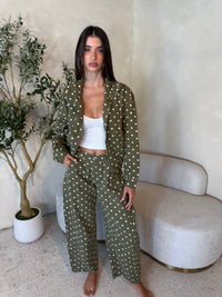 Olive Polka Jacket