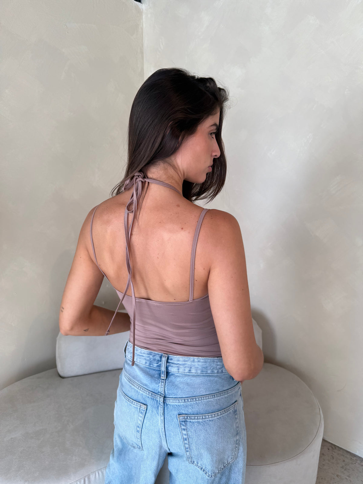 Mauve Lace Bodysuit