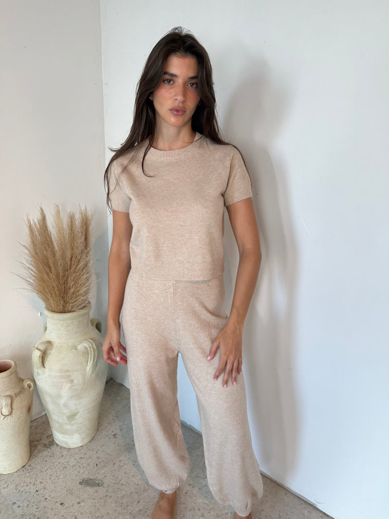 Knit SS Top & Pant Set