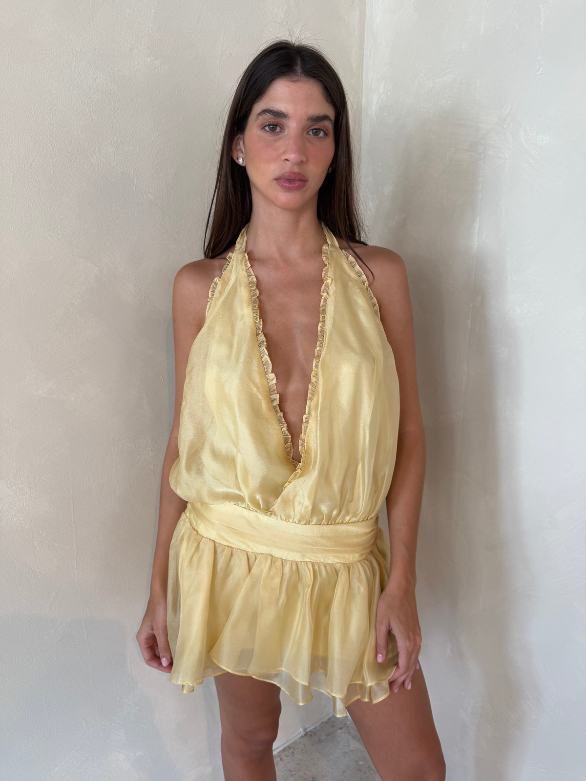 Butter Open Back Mini Dress