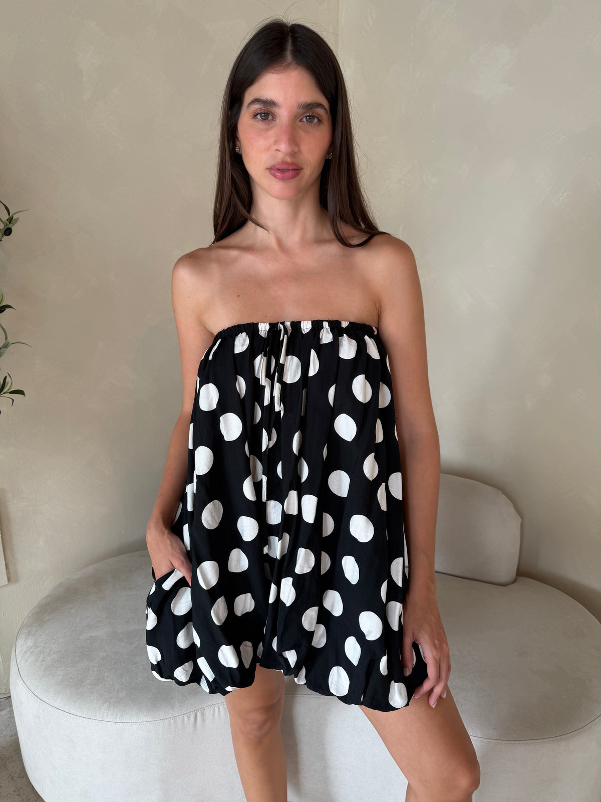 Polka Bubble Romper